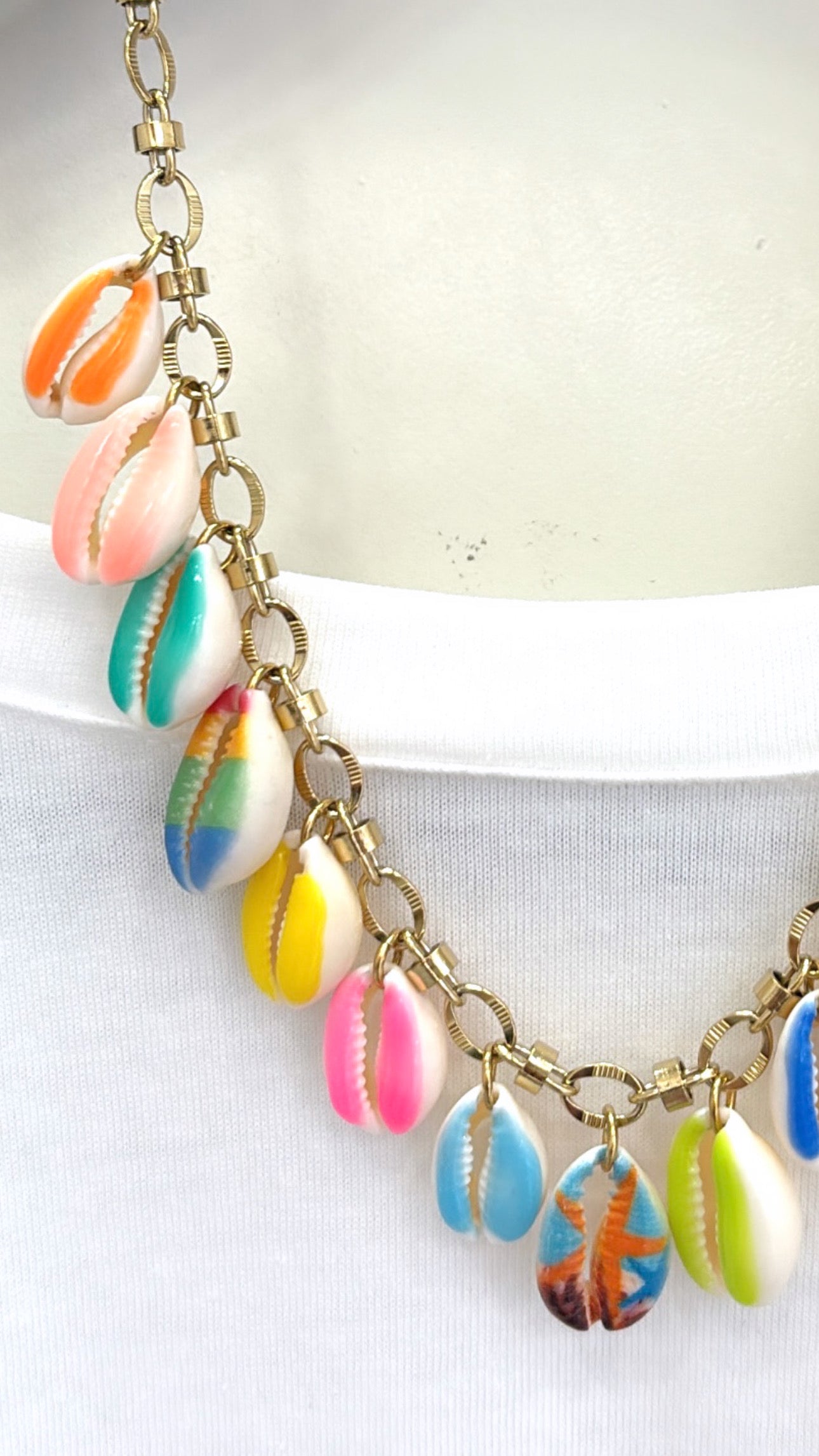 Collier Cauris Multicolores