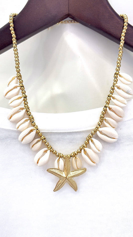 Collier Cauris et Étoile de mer