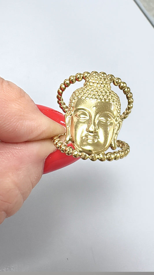 Bague Thaï Bouddha Gold
