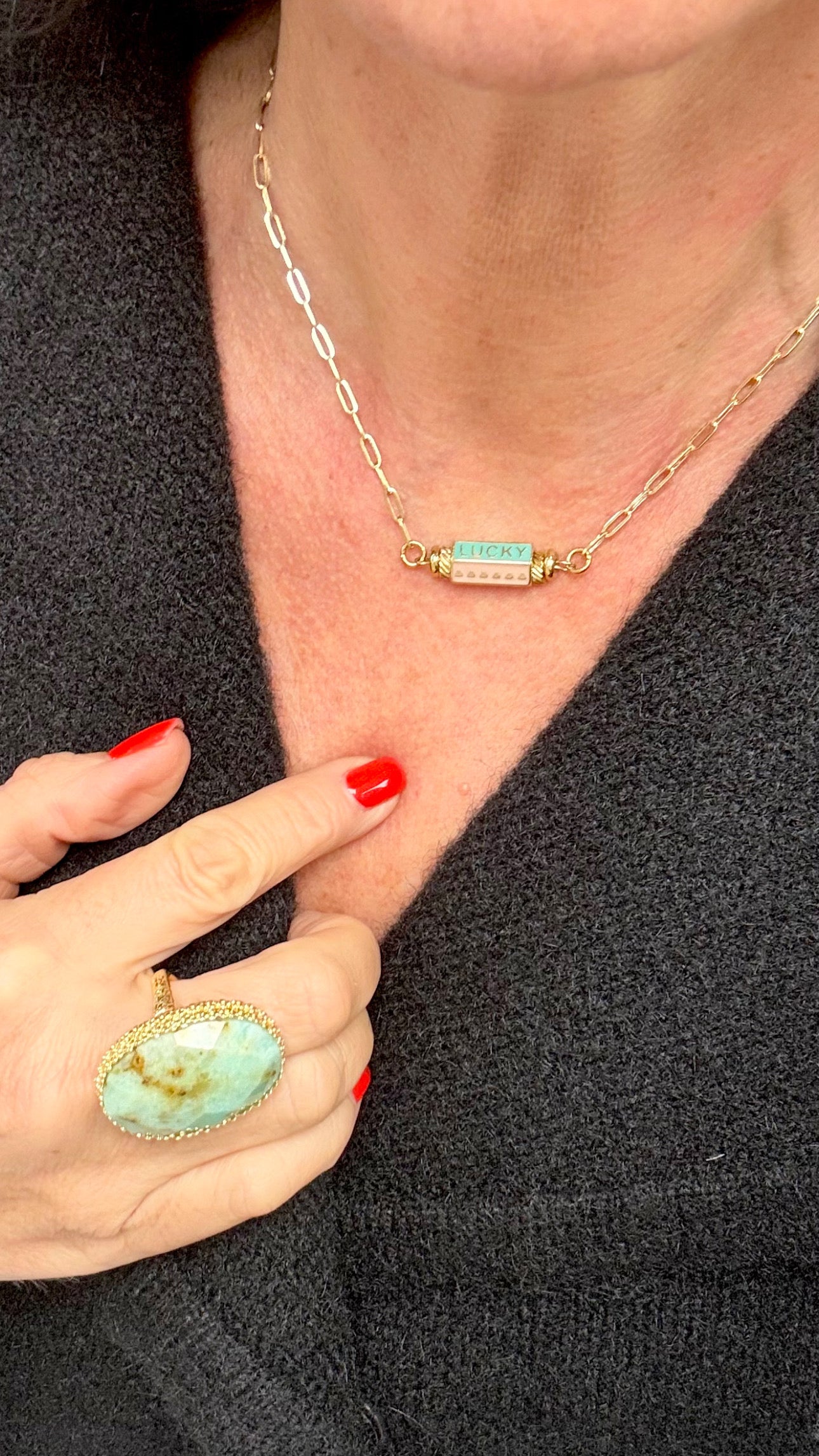 Collier Amulette Lucky