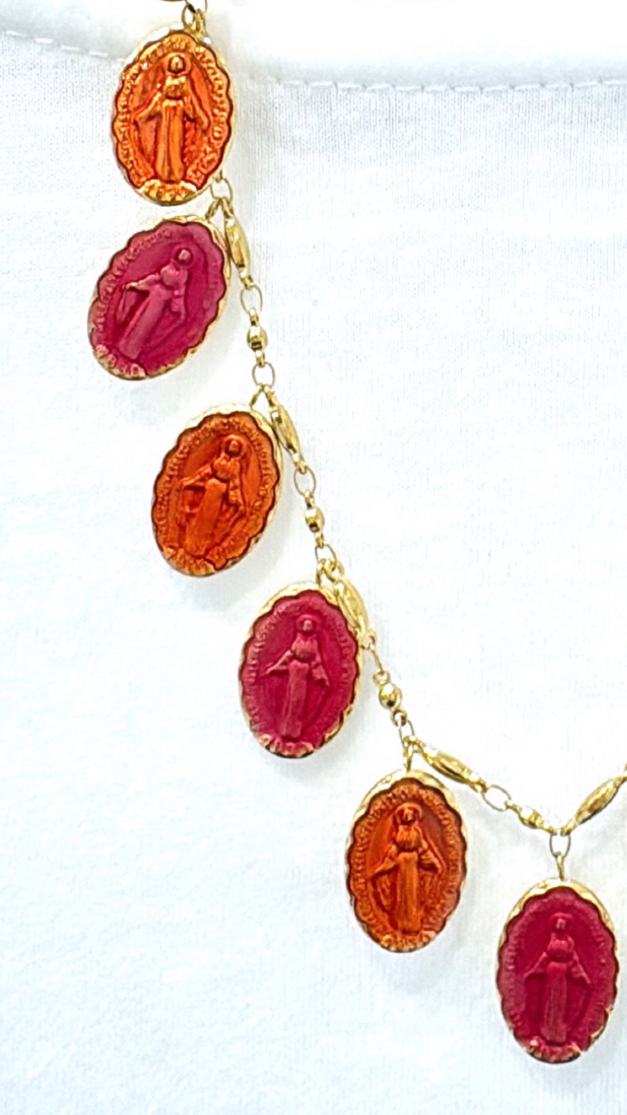 Collier Miraculeuses Rose/Orange