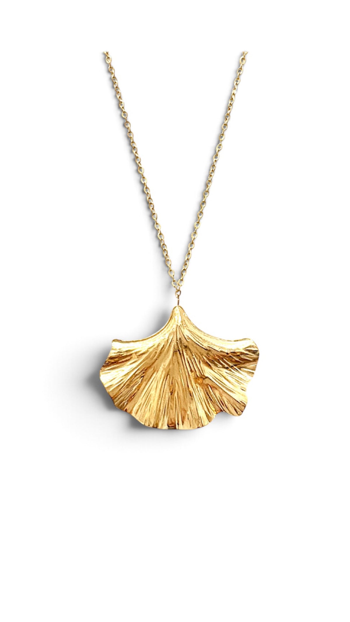 Collier Feuille de Ginkgo Éternel