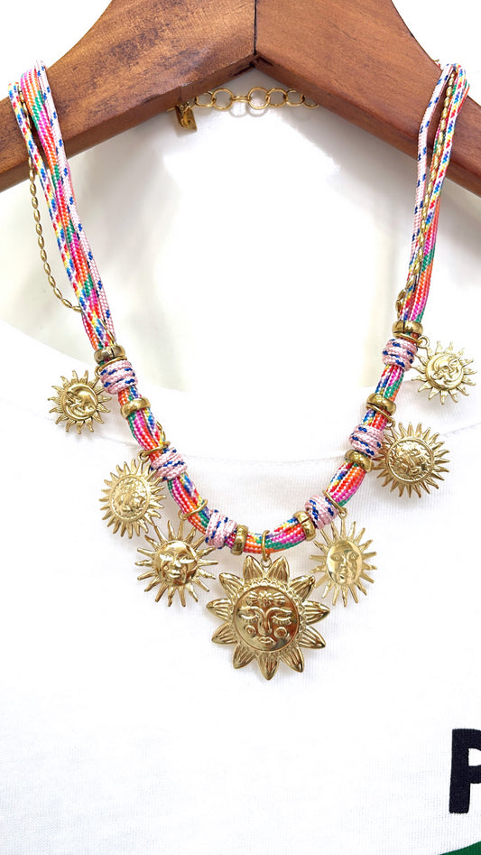 Collier Soleil Rose