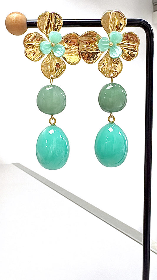 Boucles d’oreilles Bohème Turquoise