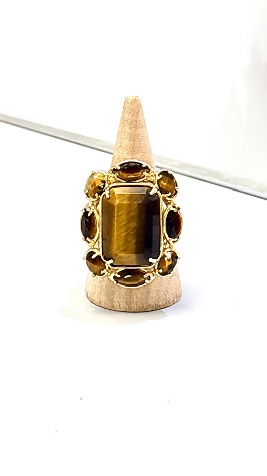 Bague Splendide Œil de Tigre