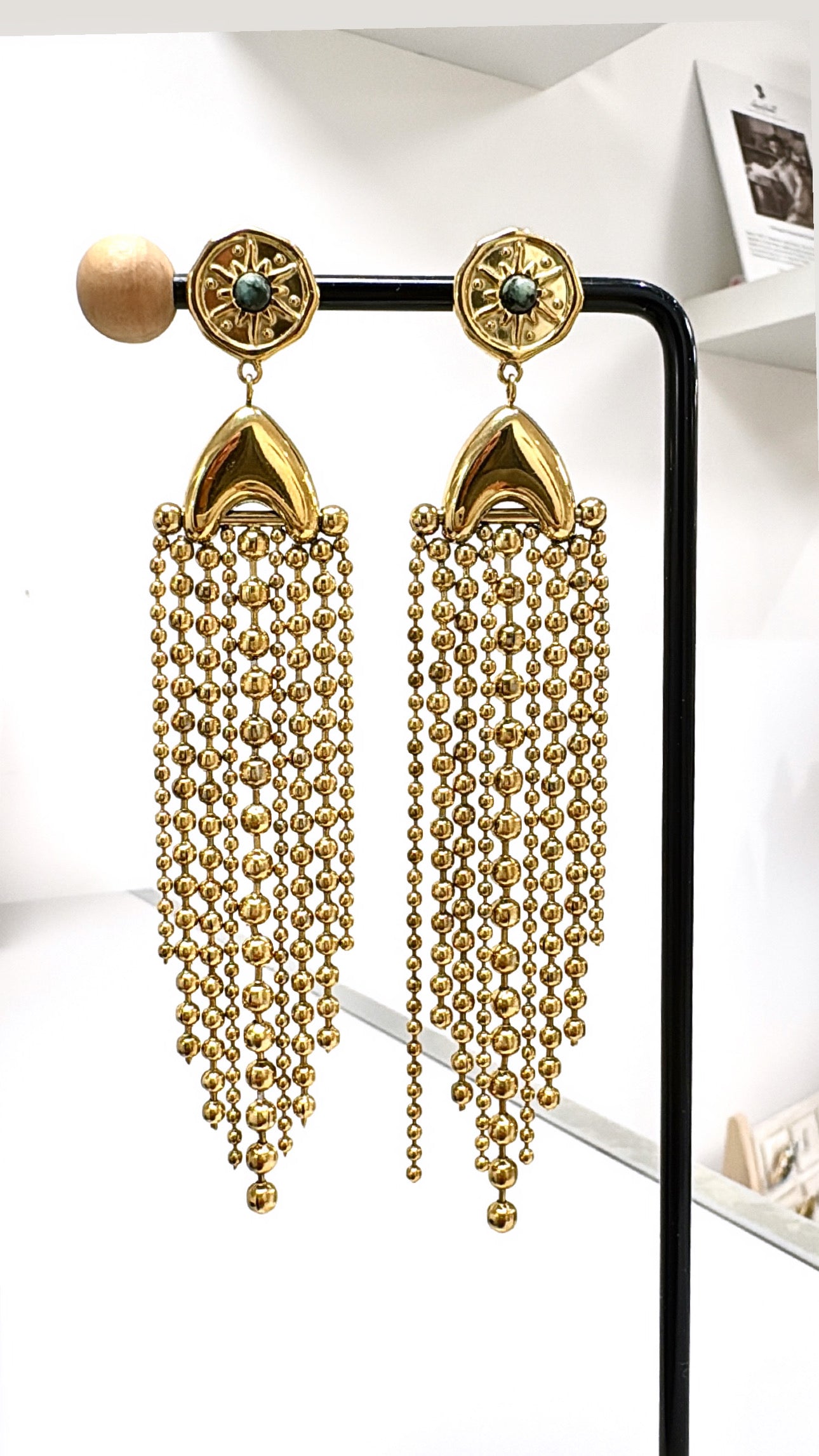 Boucles d’Oreilles MileMila Turquoise Africaine