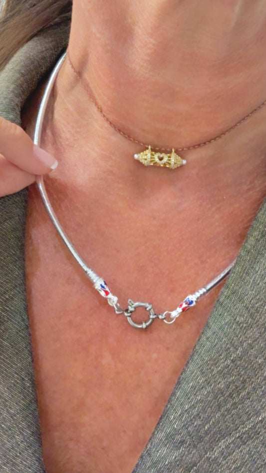 Collier SAWAÏ DEE Silver Noï           (fin)