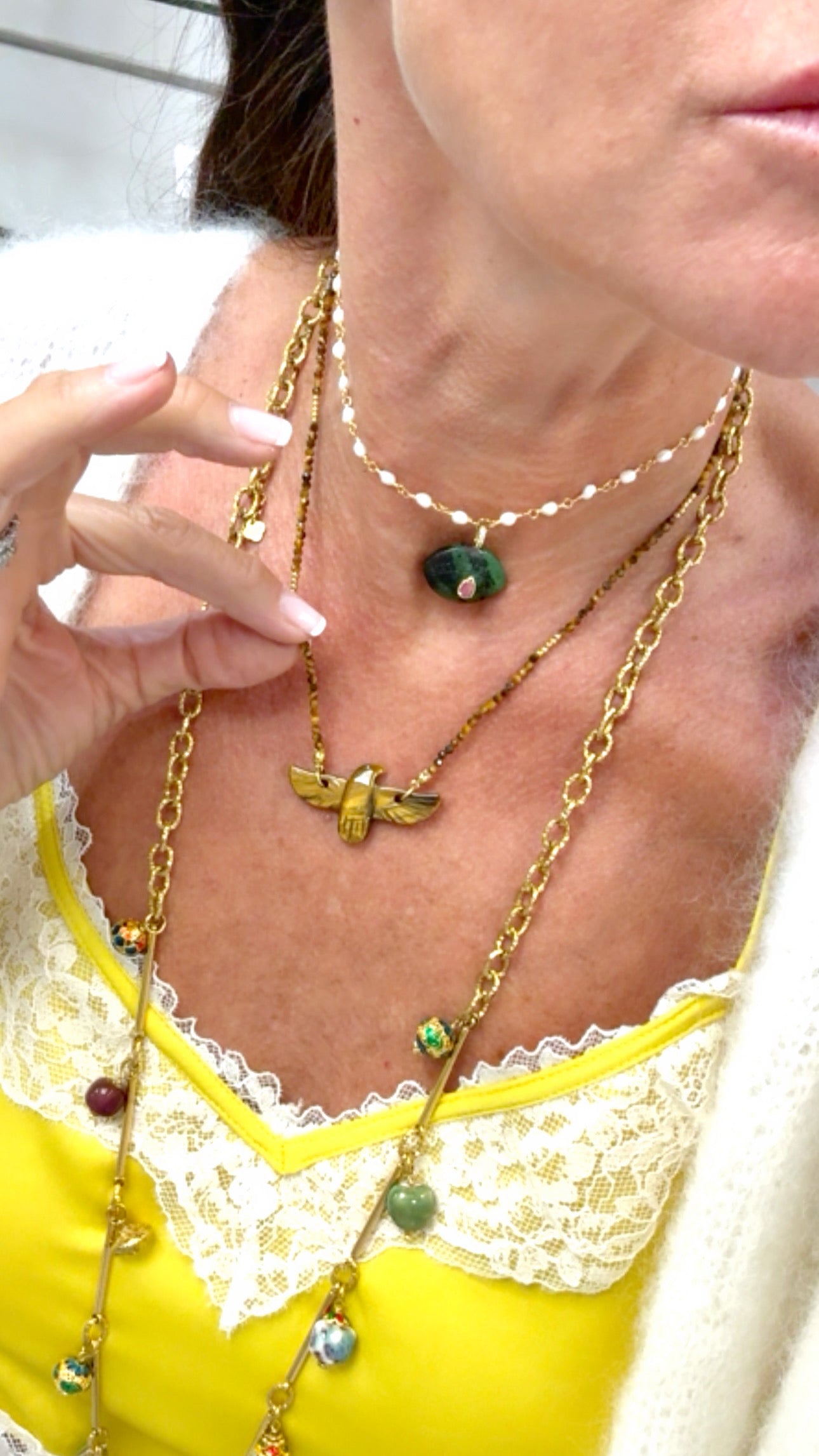 Collier Phénix Full Œil de Tigre